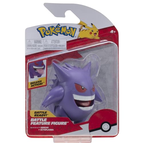 Gengar extends its tongue attack for engaging battle action.