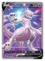 Foil Mewtwo V promo card stands out in collection and battles