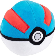Pokémon Great Ball Plush front view offers soft cuddling and collectible appeal
