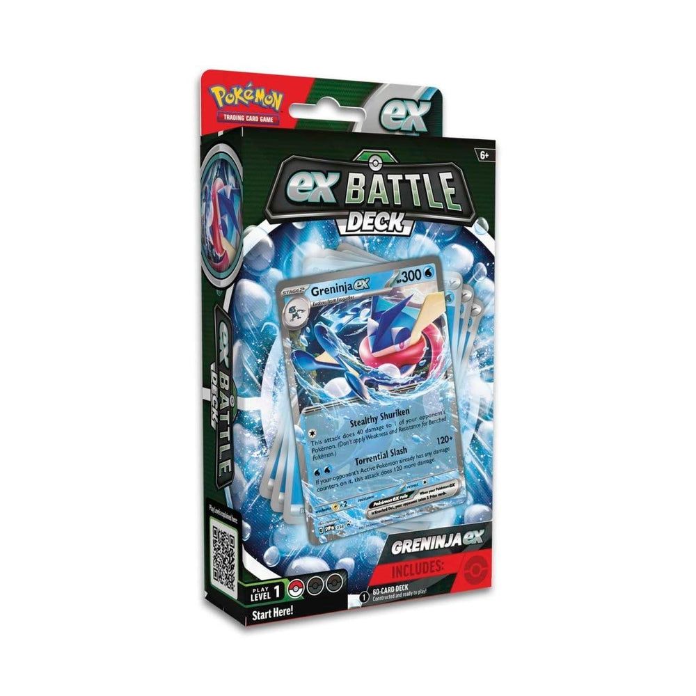 Pokemon Greninja ex Battle Deck cover, ready for quick battles with a striking ex Pokémon on display.