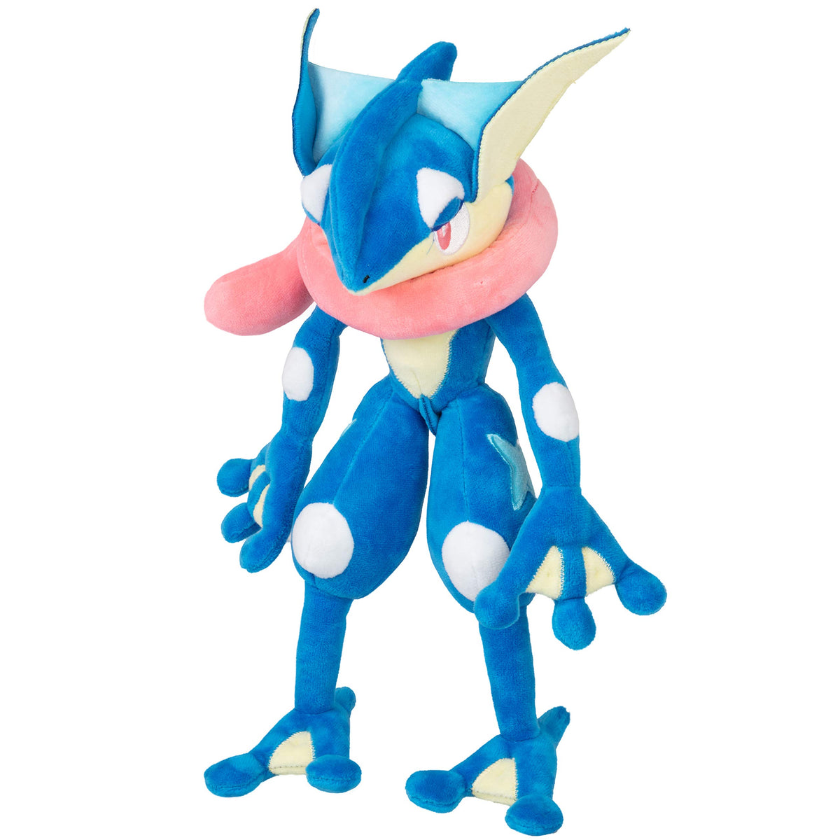 Pokémon Greninja 12-inch plush for cozy bedtime snuggles.