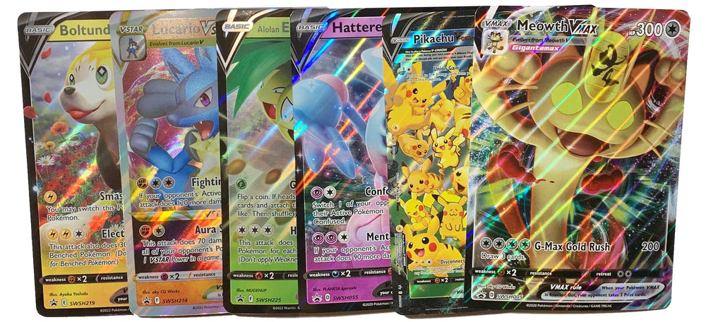 Pokémon jumbo card lot with a random six-pack, ideal for display and collection