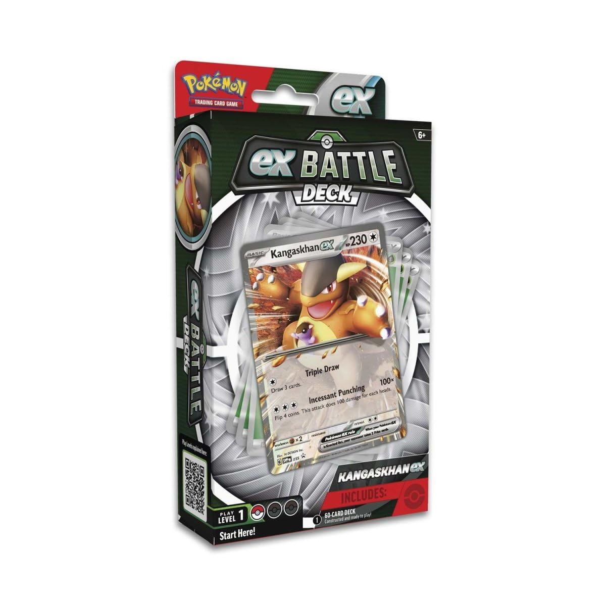 Pokémon Kangaskhan-ex Battle Deck cover signals a quick-start battle setup.