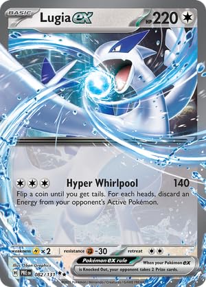 Pokémon Lugia ex 082/131 prism evolutions foil card for display and collection