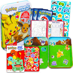 Pokemon Magnetic Creations bundle 36 magnets organized in a compact storage tin for easy play.