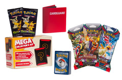 Pokémon Mega Collector Kit front view displaying 100 cards for quick access