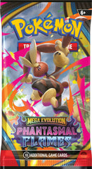 Pokémon TCG Mega Evolution Phantasmal Flames booster pack artwork close-up of Charizard X ex illustration