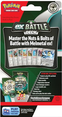 Large metallic coin included with the Melmetal ex Battle Deck.
