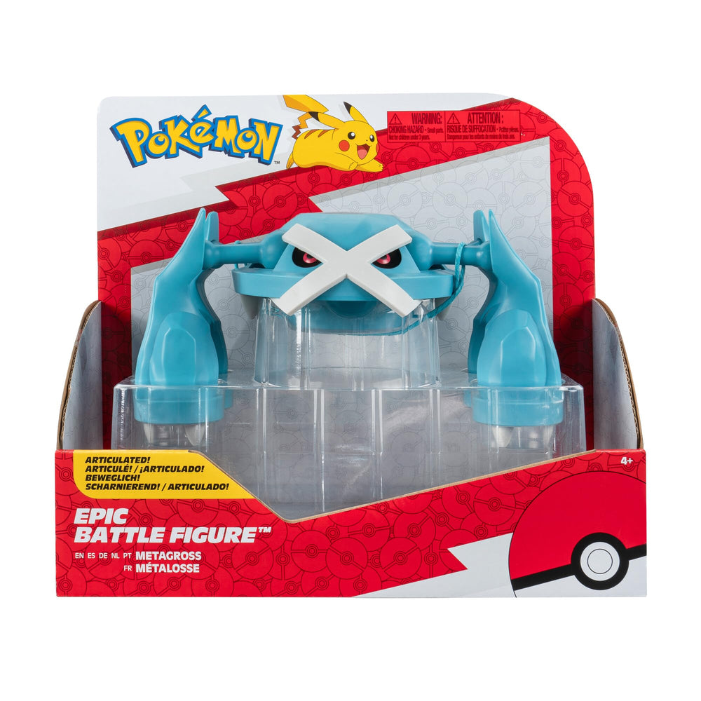 Pokémon Metagross 12-inch epic battle figure ready for play and display.