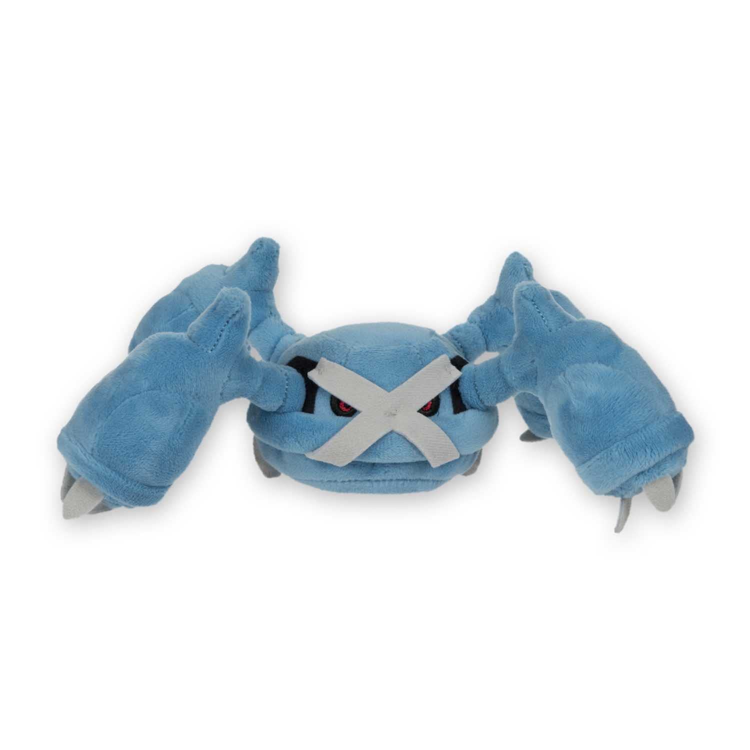 Pokemon Metagross plush care shot emphasizing easy surface wash