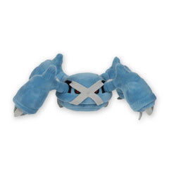 Pokemon Metagross plush care shot emphasizing easy surface wash