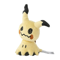 Close-up of Pokémon Mimikyu plush fabric showing soft texture and disguise.