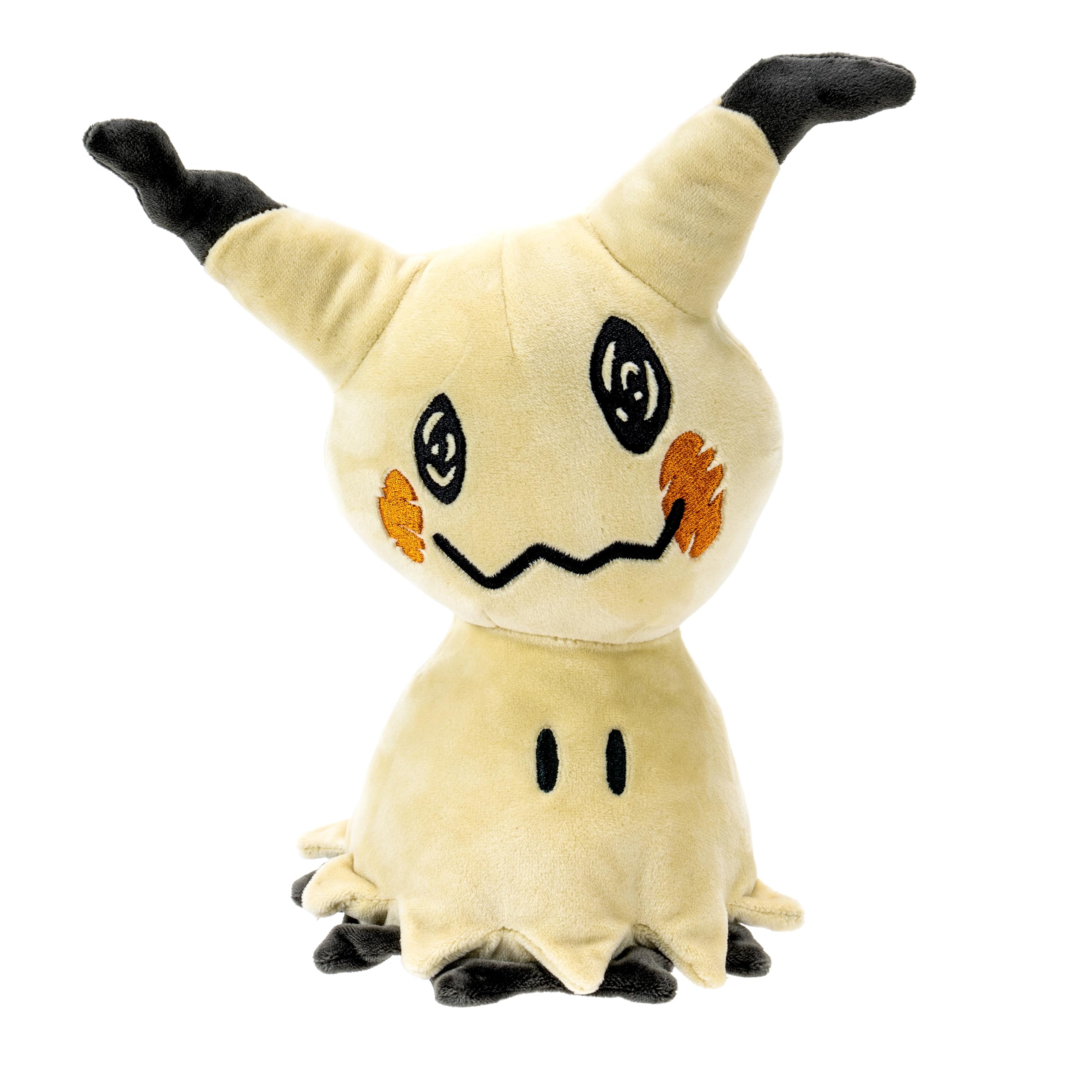 Pokémon Mimikyu plush is safe for children 2+ with durable stitching.
