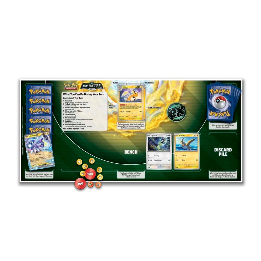 Pokémon Miraidon EX Battle Deck cards close-up highlighting key cards