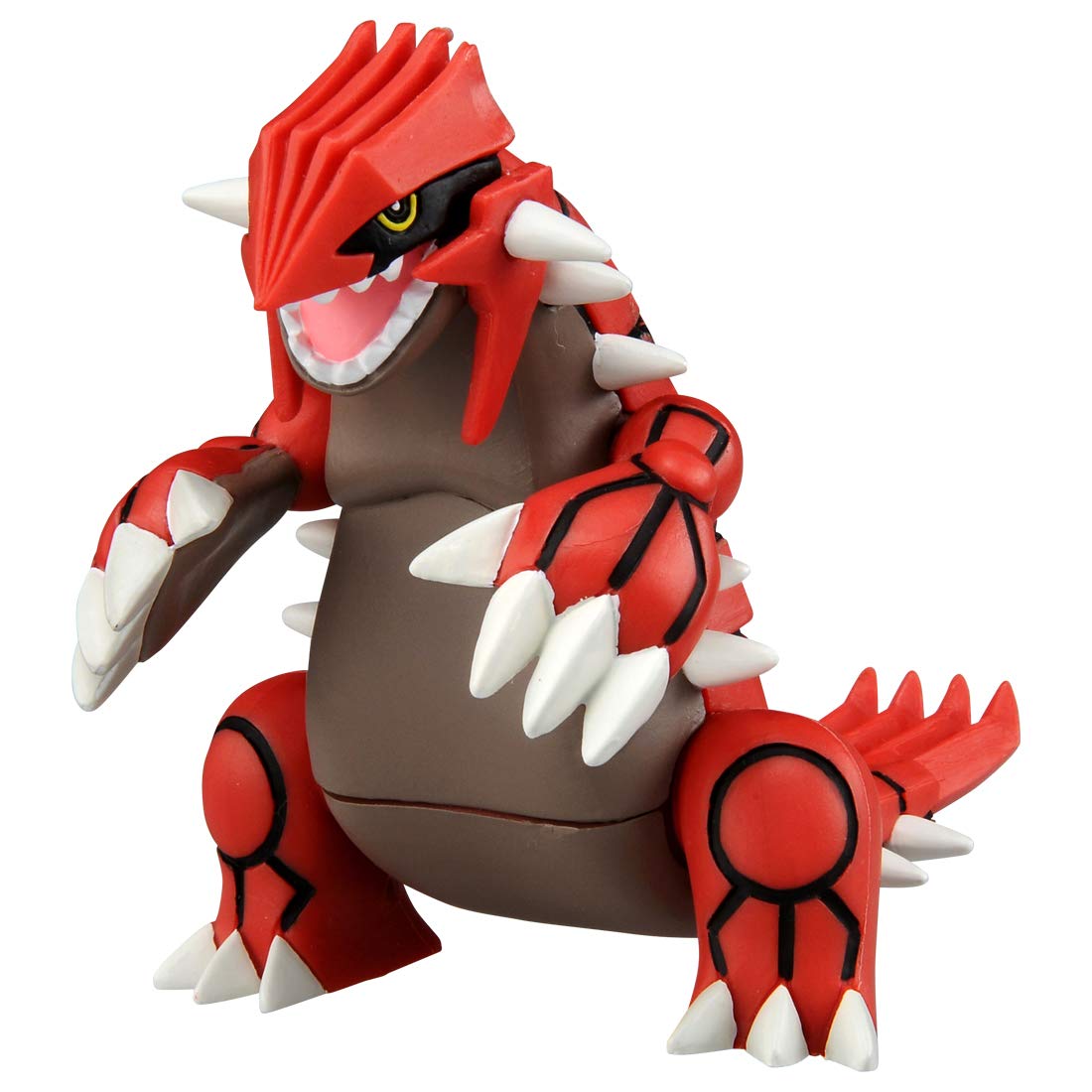 Pokémon MonColle Groudon ML-03 front view shows detailed sculpting for display.