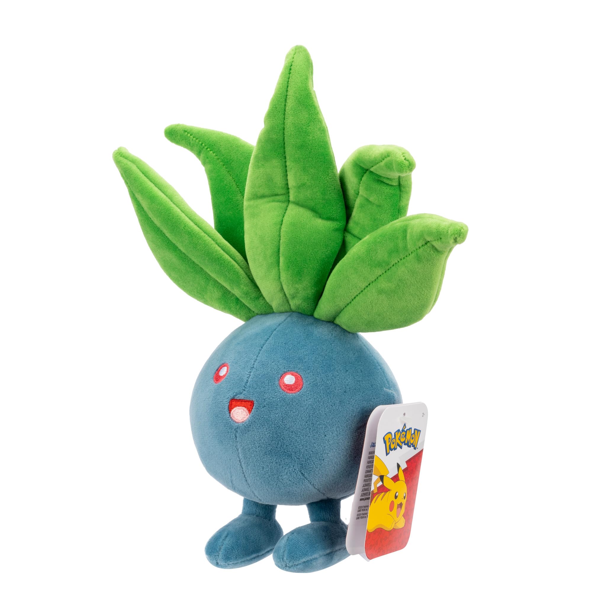 Pokémon Oddish 20cm plush, officially licensed product label