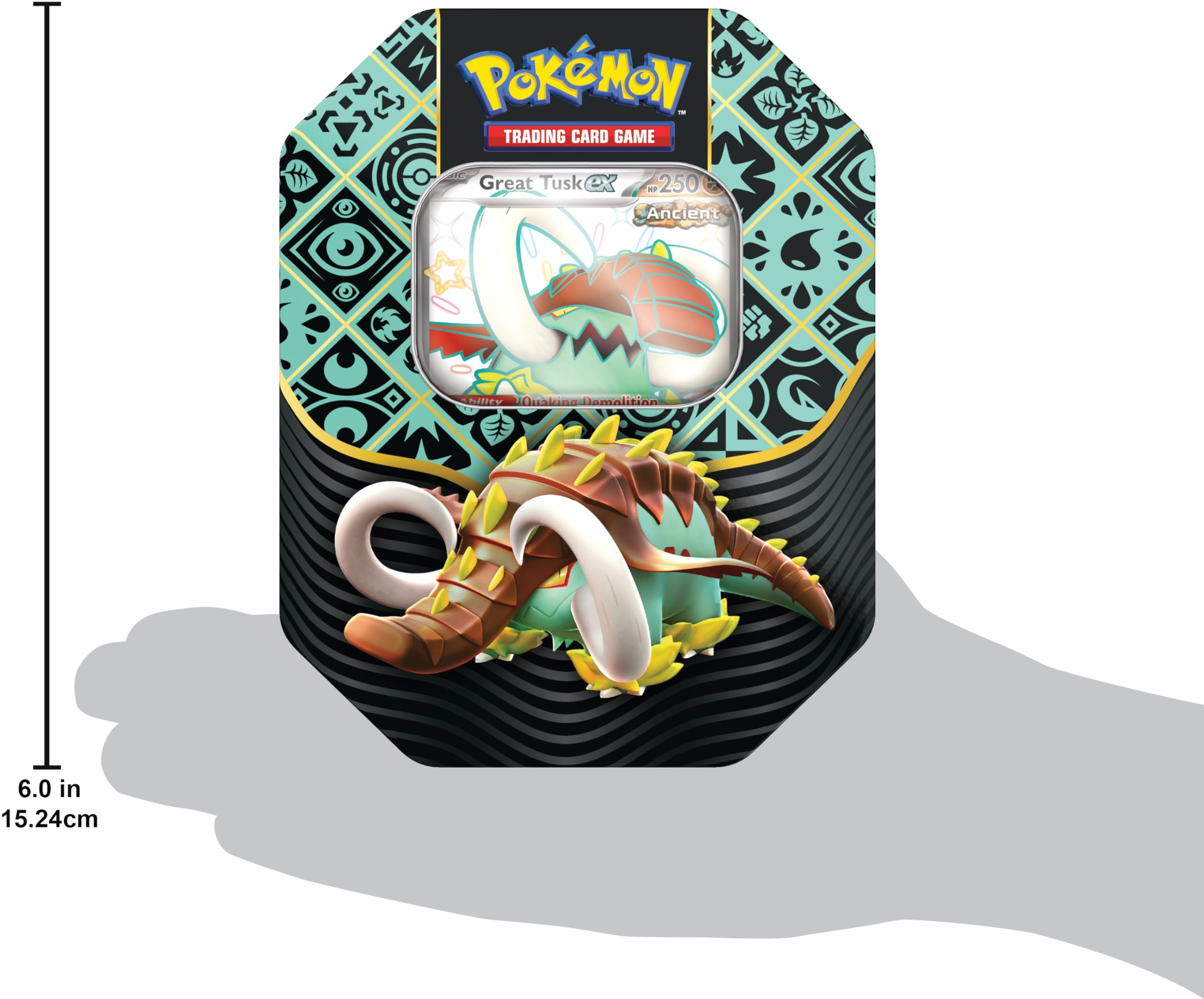 Pokémon Paldean Fates ex foil promo Great Tusk ex card adds rarity and flair.