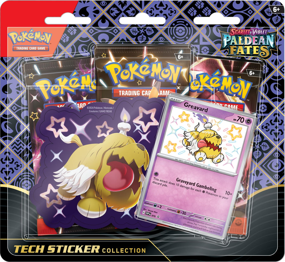 Pokemon Paldean Fates Greavard tech sticker for devices