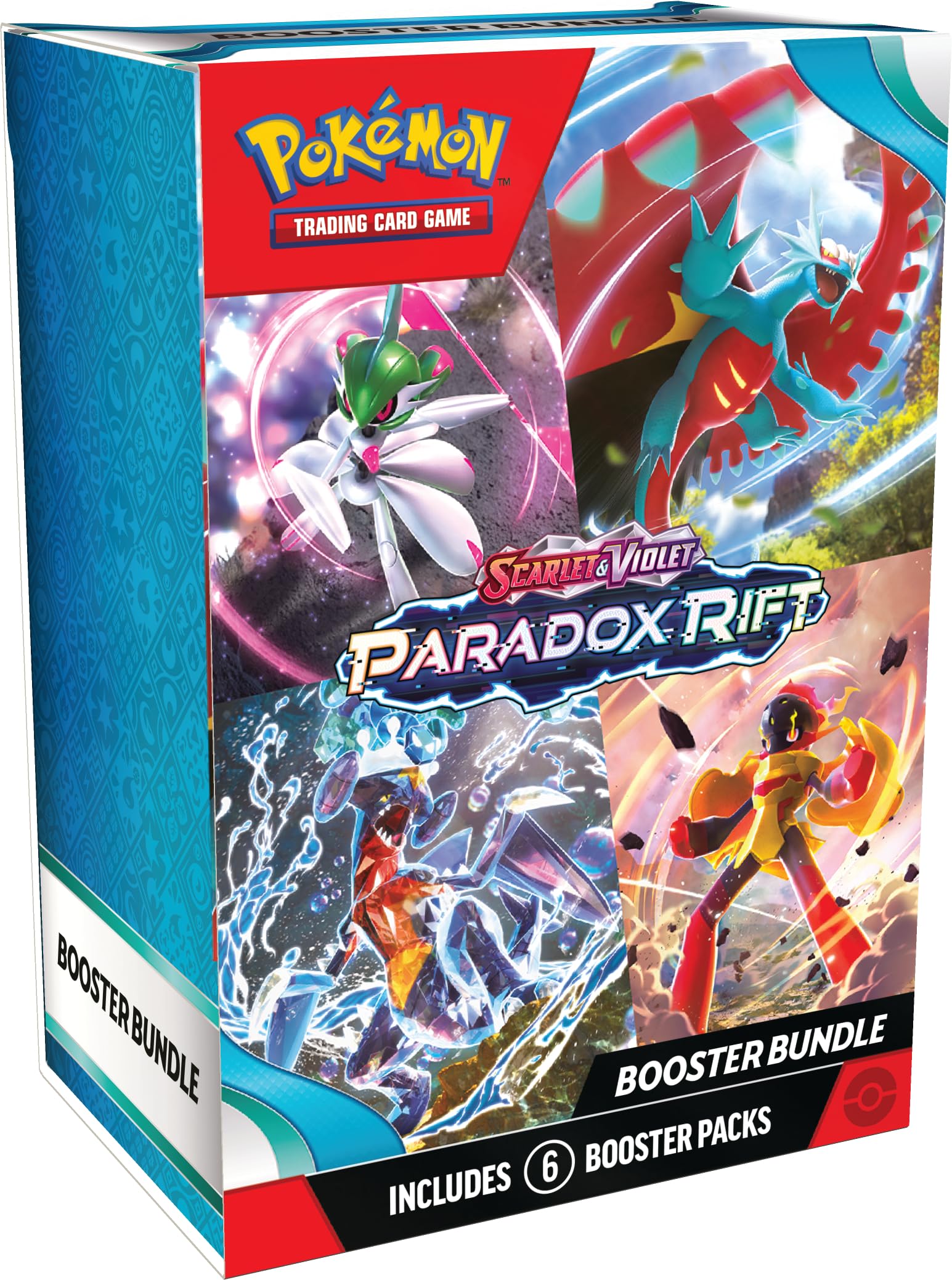 Pokémon Paradox Rift booster bundle front view for display and easy reference