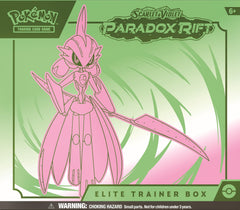 Pokémon Paradox Rift ETB collector box with four dividers for organized storage