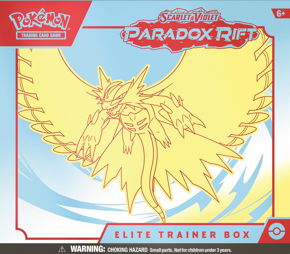 Pokémon Paradox Rift ETB full-art promo card featuring Scream Tail or Iron Bundle