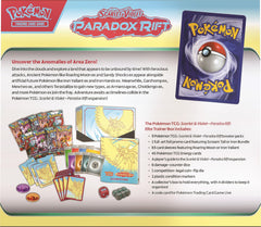 Pokémon Paradox Rift ETB sleeves Roaring Moon artwork protects cards during play