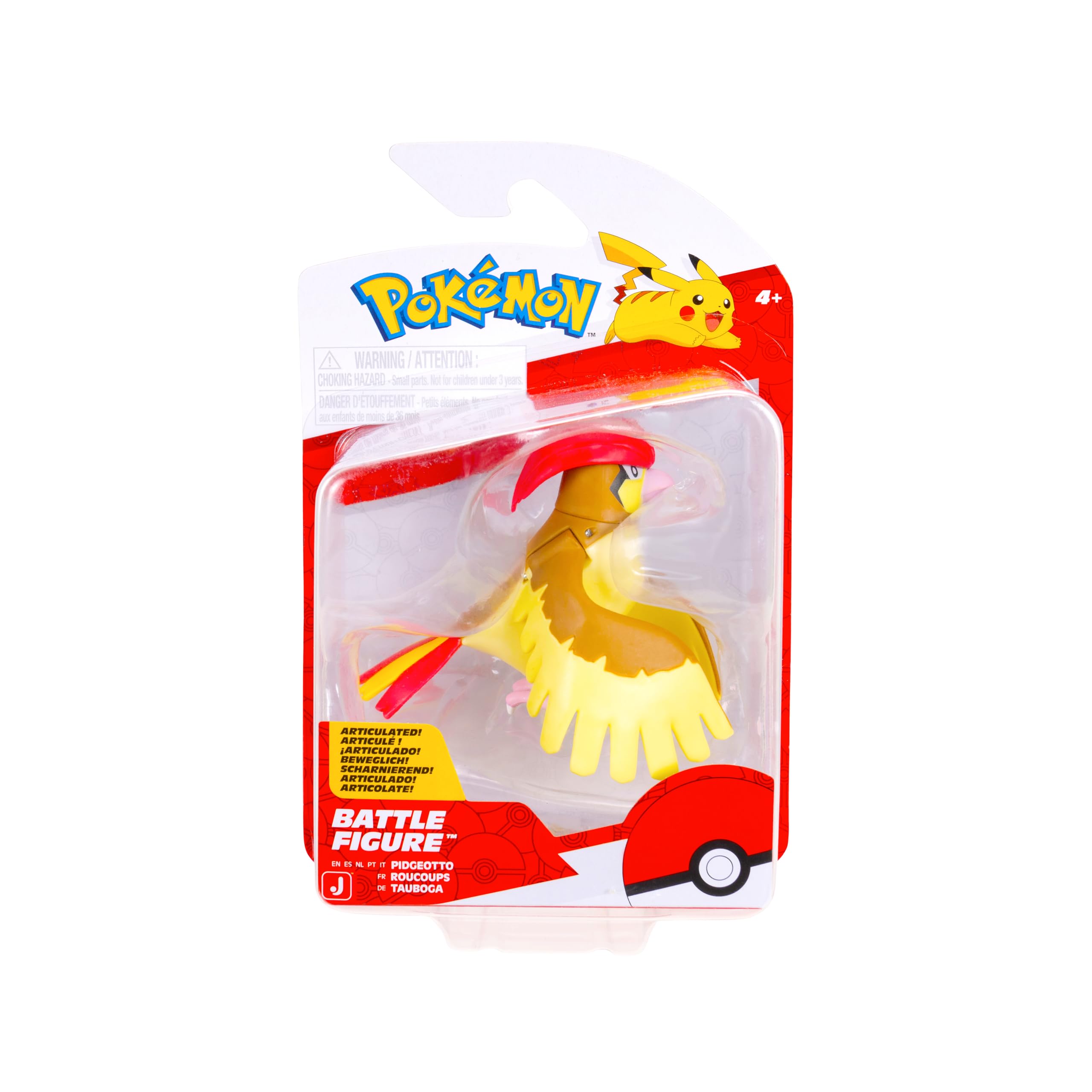 Pokémon Pidgeotto battle figure in action-ready pose for battles.