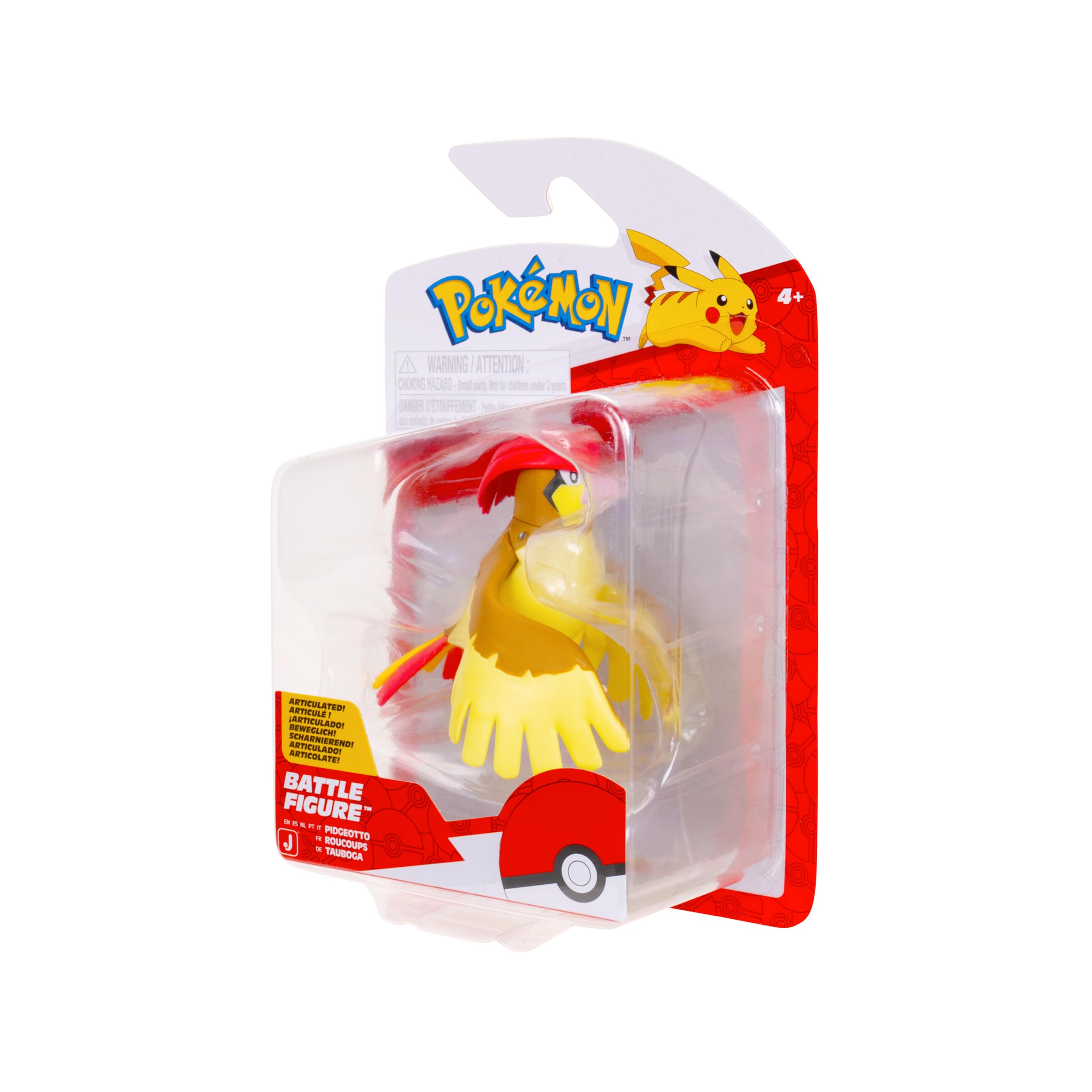 Pokémon Pidgeotto collectible figure compatible with 3-inch figures.