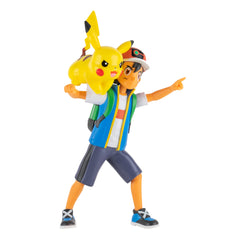 Pokémon Pikachu 2-inch figure ready for action alongside Ash.