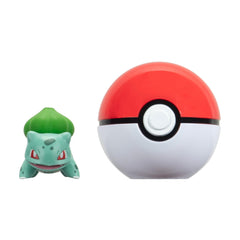 Pokémon PKW Bulbasaur side view showing soft plush and clip.