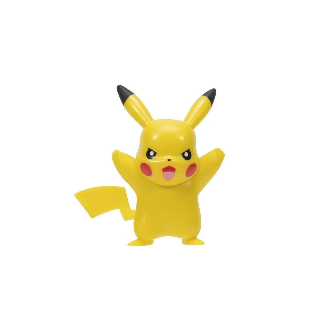 Detailed Pikachu figure inside the Pokéball for display and play