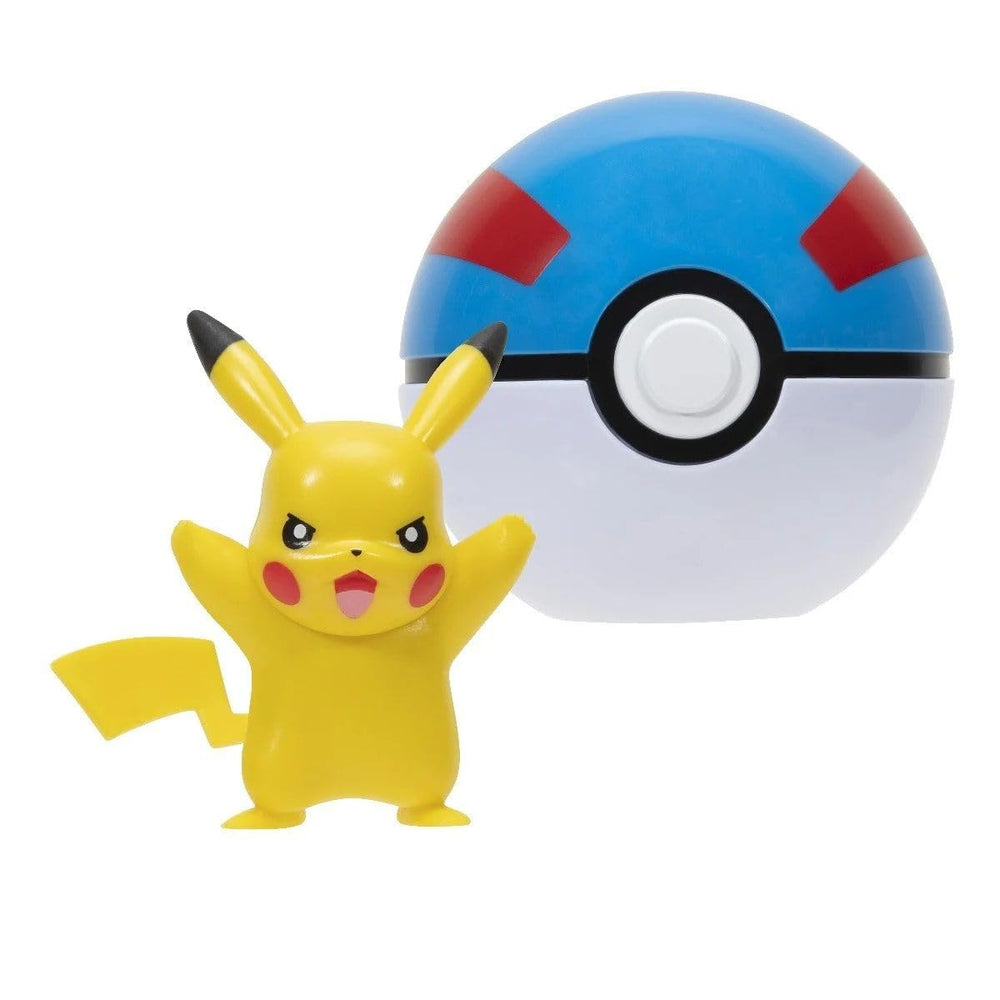 Pokémon PKW2660 Clip 'N' Go Pokéball with Pikachu figure for on-the-go battles