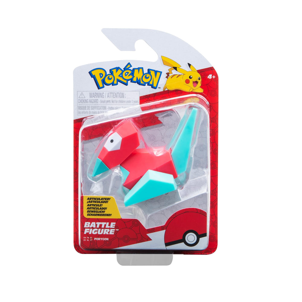 Pokémon PKW3004 Porygon front view for action-packed battles with friends.