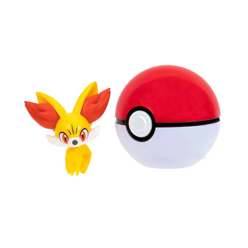 Pokémon PKW3132 Clip 'n' Go Poké Ball with Fynx figure for on-the-go battles
