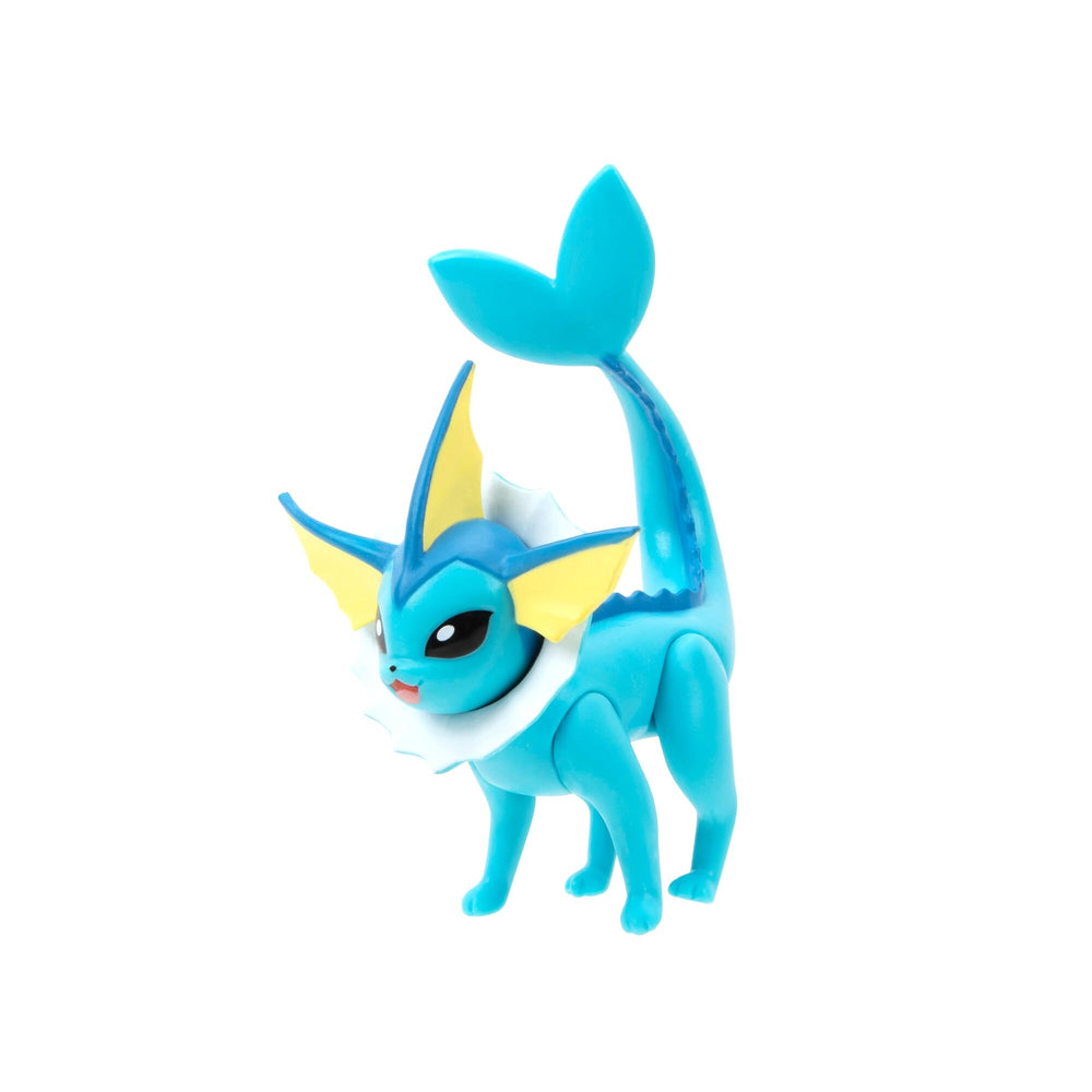 Pokémon PKW3578 Aquana figure side view with poseable detail for dynamic play.