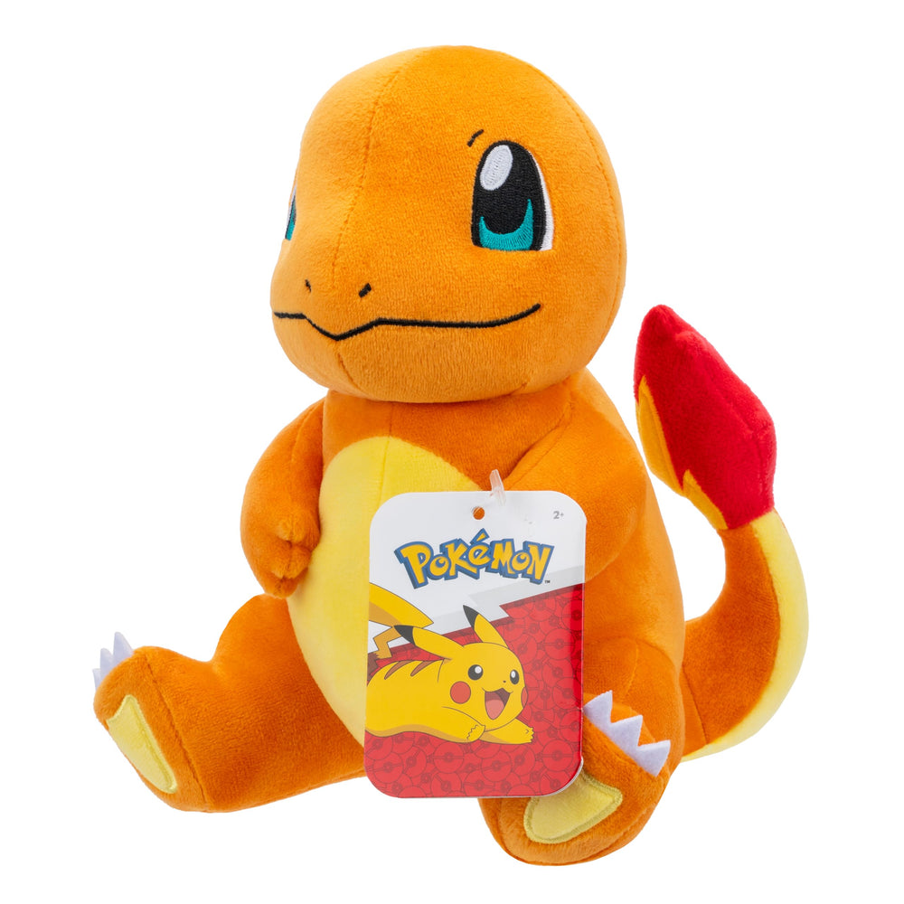 Pokemon Charmander plush 20 cm packaging shot, ready to gift