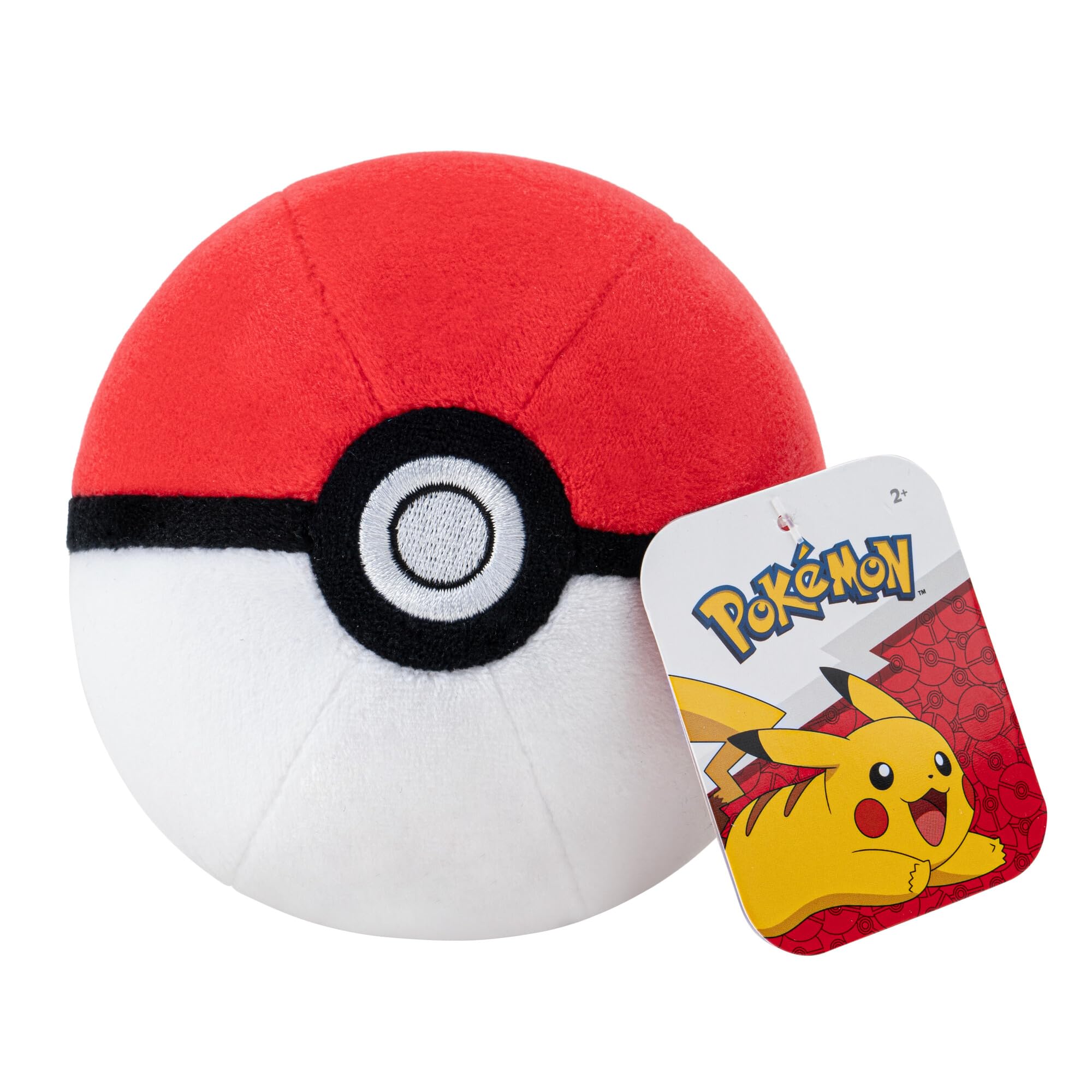 Pokémon Poke Ball plush front view for cozy cuddling and display
