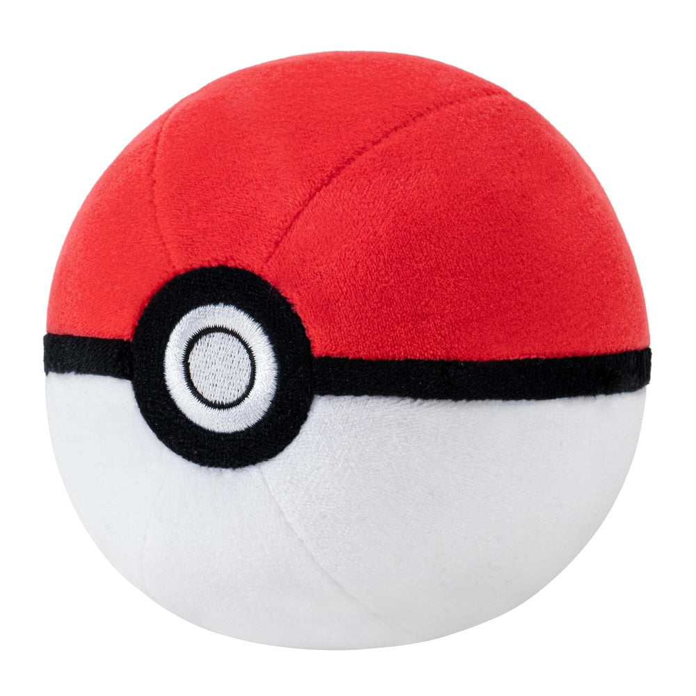 Pokémon Poke Ball plush side view for collection and shelf display
