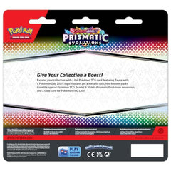 Pokemon Prismatic Evolutions booster packs and code card enable digital play