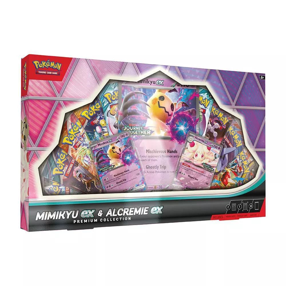 Pokemon Mimikyu ex promo card with foil finish for collection and play