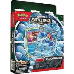 Pokémon Quaquaval Deluxe Battle Deck cards layout, clear icons for easy strategy planning.