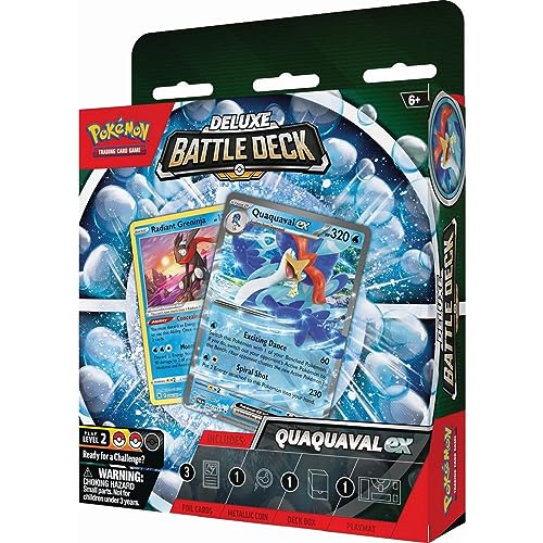 Pokémon Quaquaval Deluxe main-stat card, tracks key abilities during play.