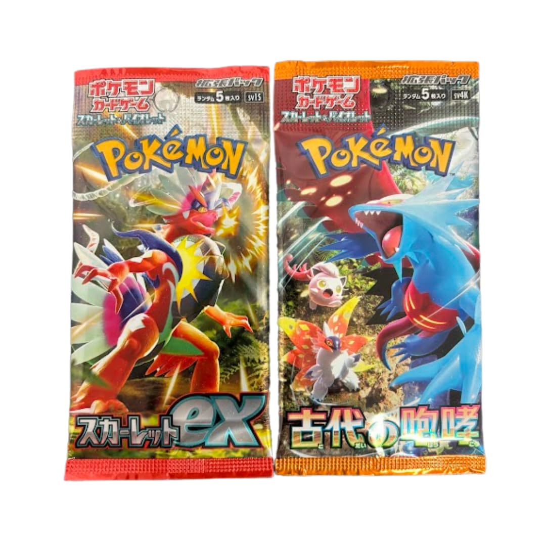 Pokémon random japanese booster pack 4 back view, factory sealed for mystery and anticipation.