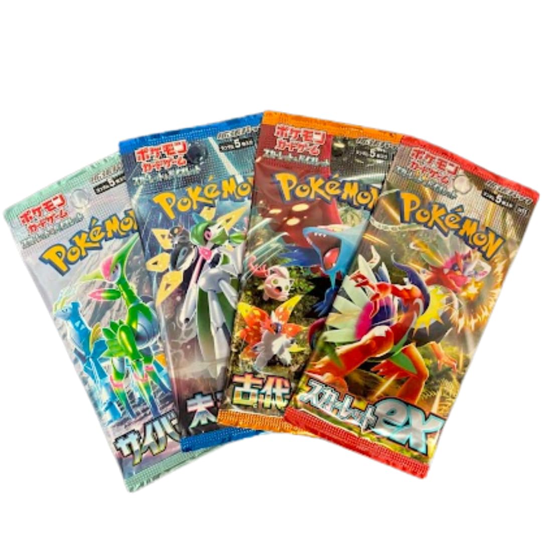 Pokémon random japanese booster pack 4 front view, sealed for authentic card collecting excitement.