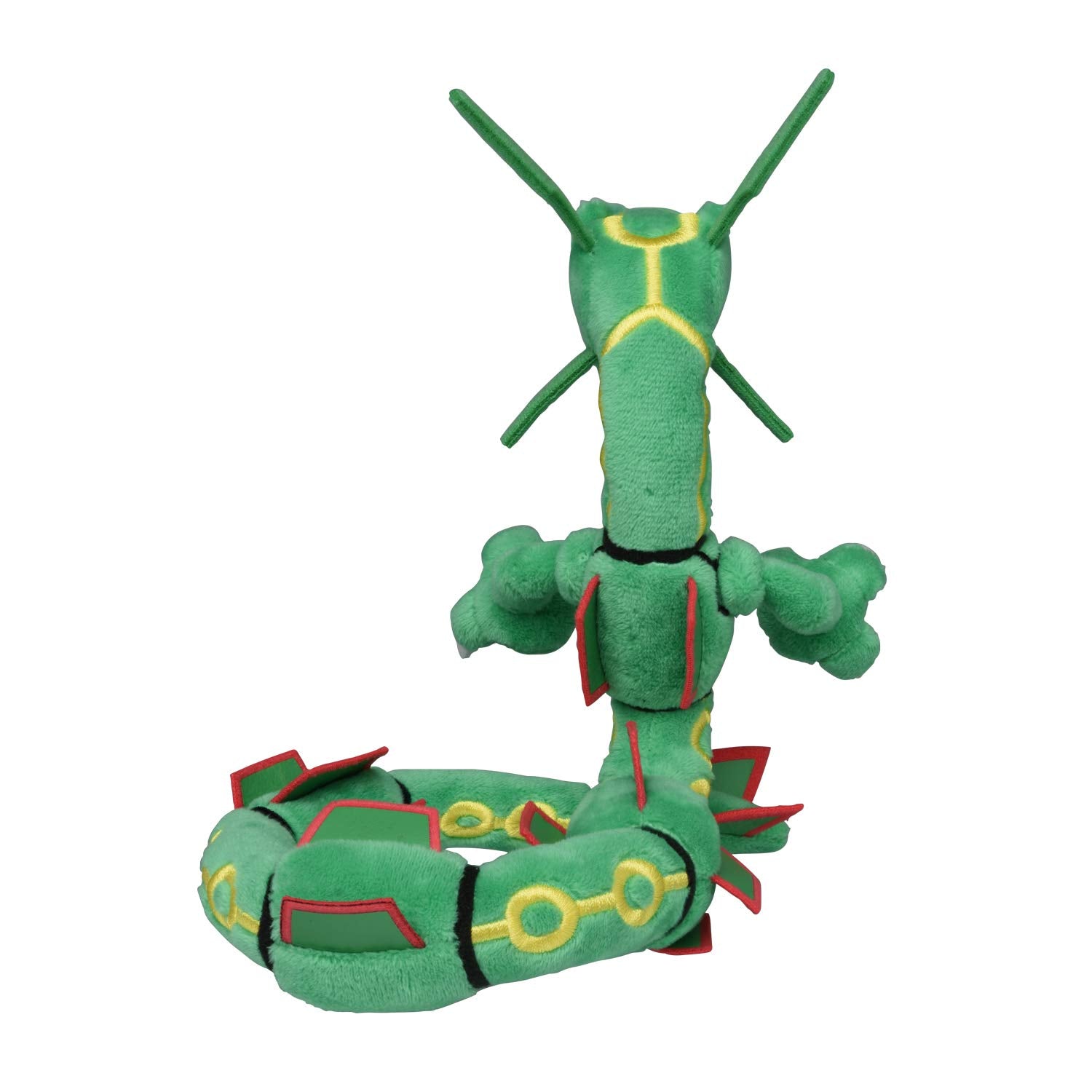 Pokemon Rayquaza Sitting Cuties plush back view emphasizing collectibility