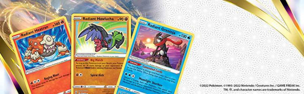 Pokémon SAS10 Astral Radiance pack inside view with potential card spread