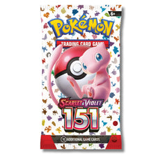 Pokémon Scarlet & Violet 151 booster pack front image; expand your collection with diverse cards.