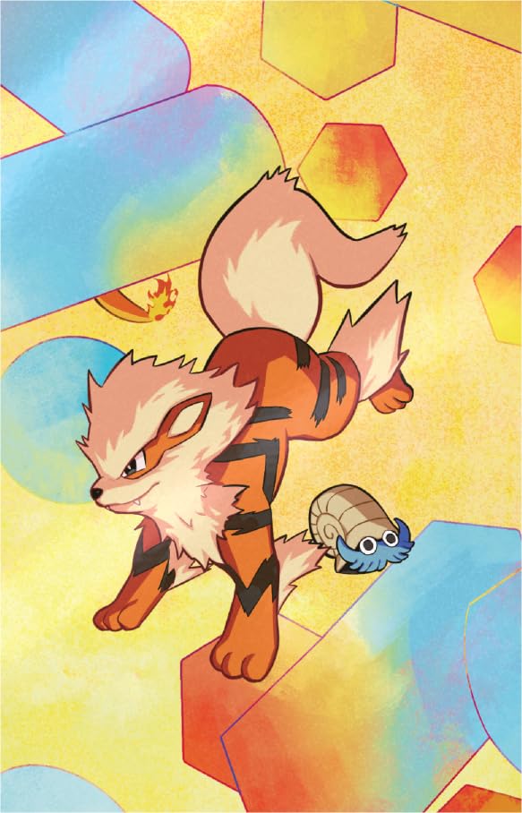 Pokémon Scarlet & Violet 151 mini tin art card featuring Arcanine artwork.