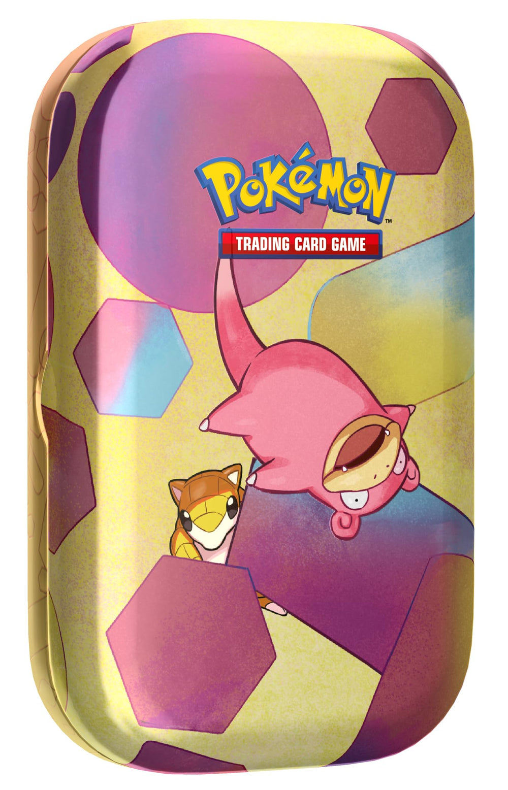 Pokémon Slowpoke mini tin front view for on-the-go card collection and display