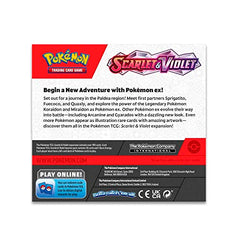 Pokémon TCG Scarlet & Violet display box promotes collection expansion on shelves.